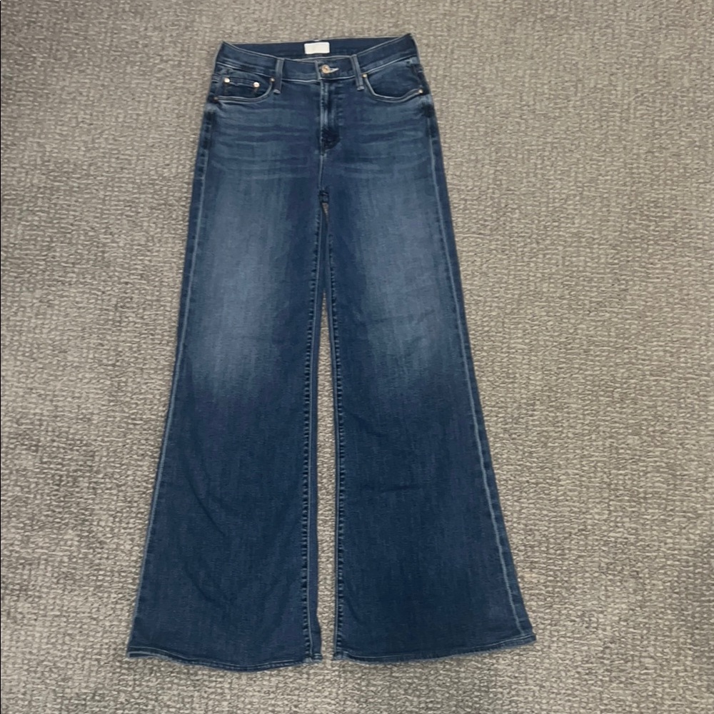 MOTHER Twister Sneak High Waist Flared Wide Leg - Size 25 - Picture 4 of 8